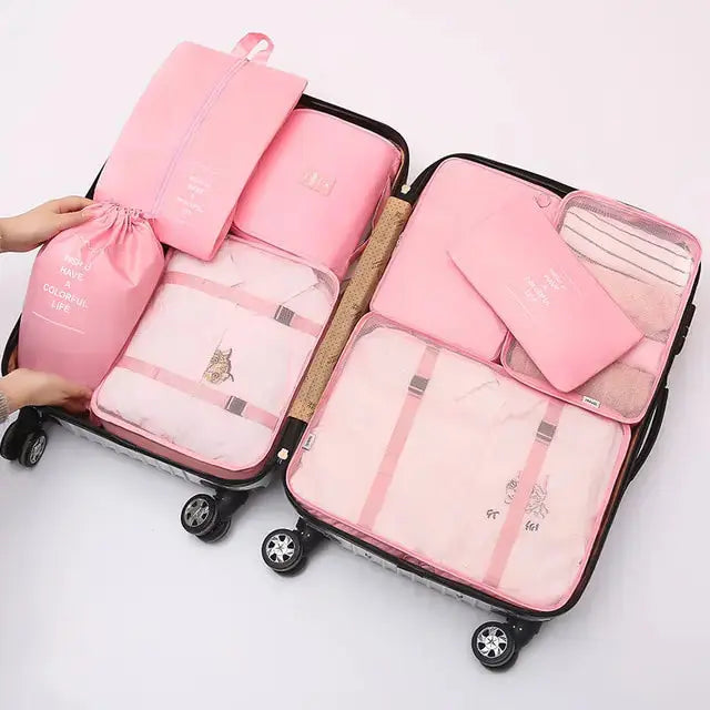 8 Pieces Large Capacity Luggage Storage Bags - Puck's