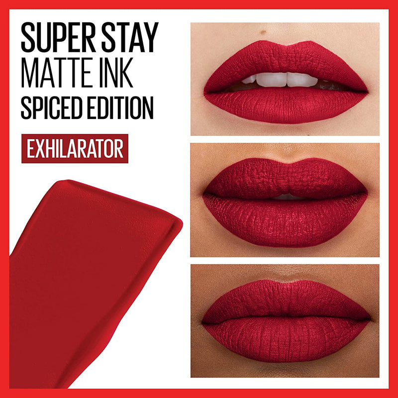 Super Stay Matte Ink Liquid Lipstick Makeup, Long Lasting High Impact Color & Color Sensational Lipstick, Lip Makeup, Matte Finish, Hydrating Lipstick, Nude, Pink, Red - Puck's