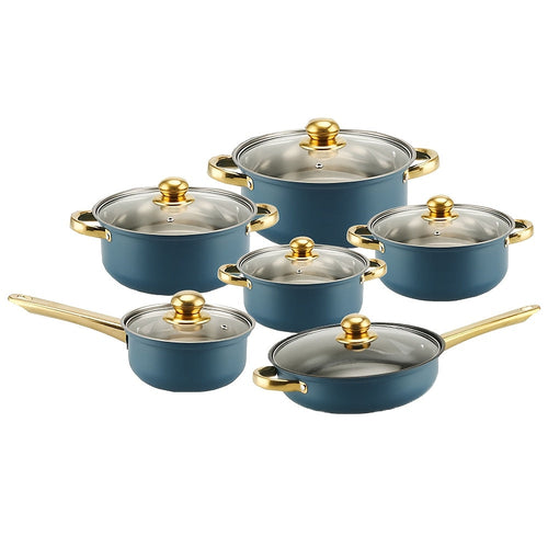 AllinOne Stainless Steel Cookware Set with Clear Lids - Puck's