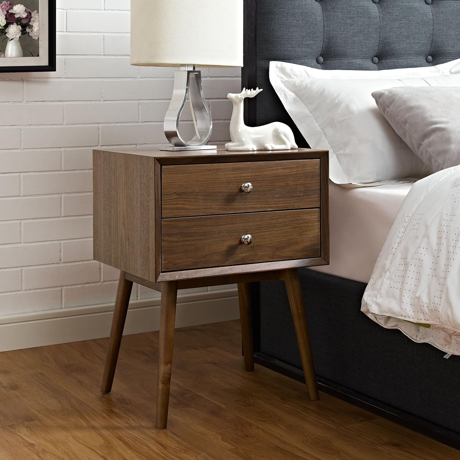 Dispatch Nightstand, Walnut, Twin - Puck's