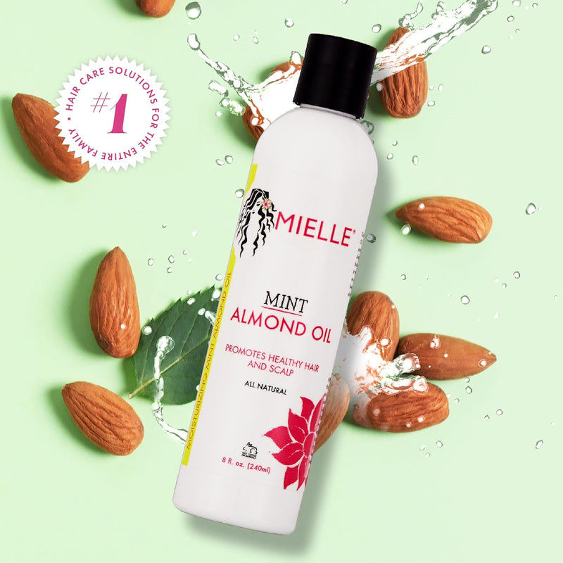 Mint Almond Oil for Healthy Hair and Scalp, 8 Ounces - Puck's