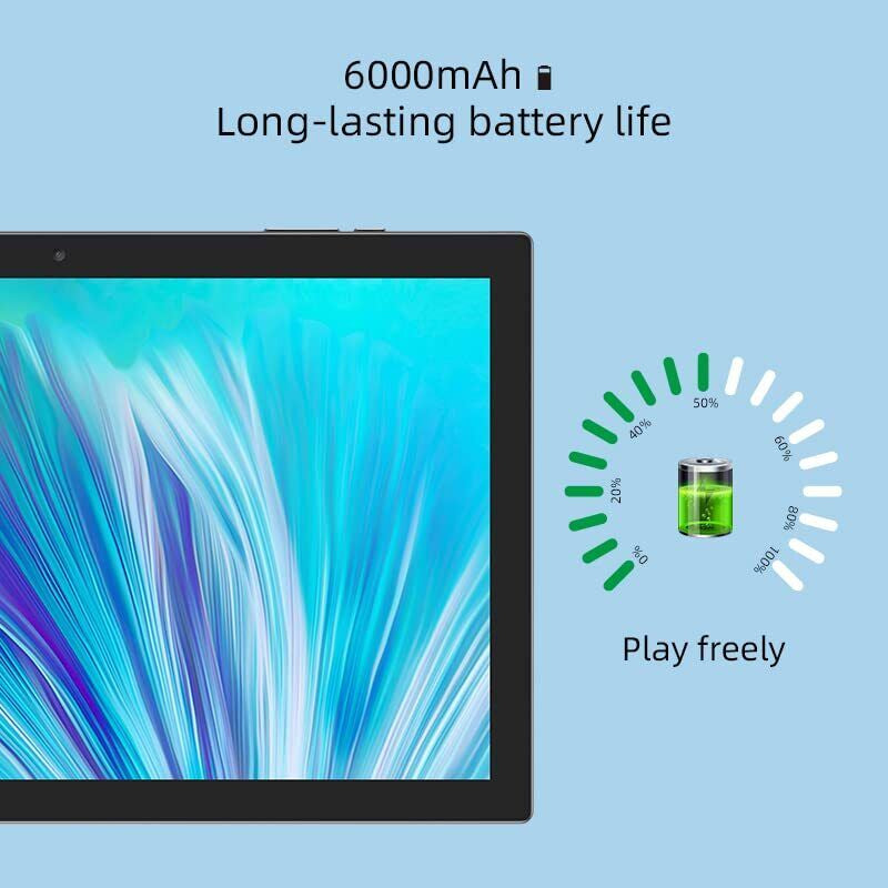 Tablet Android 12 Tablet 10 Inch Tablet 64GB Storage Tablets 4GB RAM Blue - Puck's
