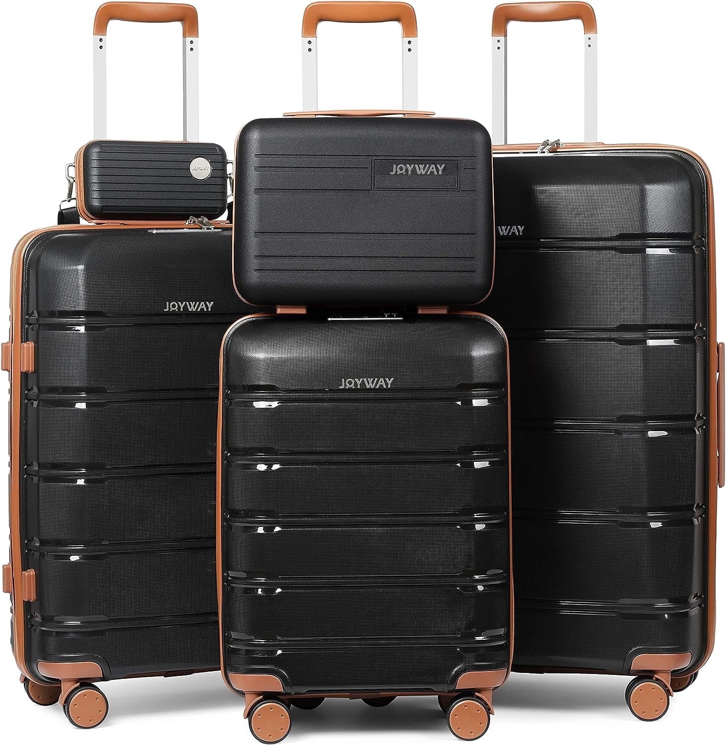 - 5 Luggage Sets PP Hardside Spinner Luggage - (20", 24", 28") - Puck's