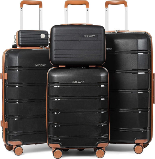 - 5 Luggage Sets PP Hardside Spinner Luggage - (20", 24", 28") - Puck's Puck's