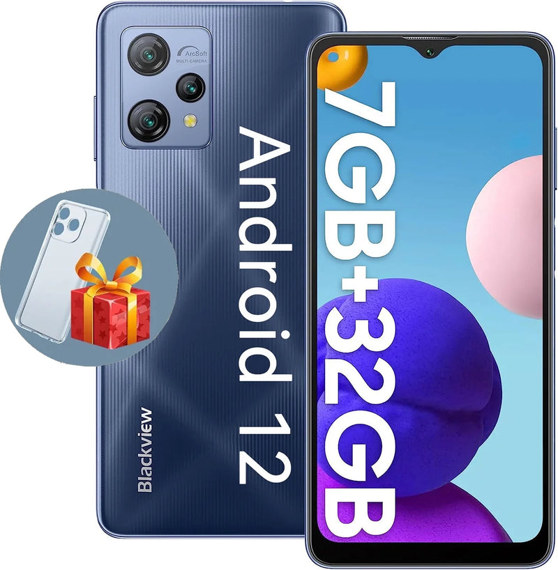 Unlocked Cell Phones  Smartphone 4GB/32GB 6.5" HD+ Face Android Phones, LTE GSM T-Mobile, A53 Black - Puck's