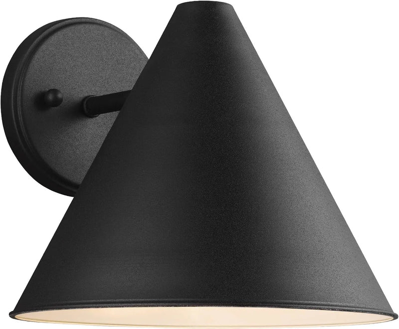 8538501-12 Crittenden One Outdoor Wall Lantern outside Lighting, Black Finish - Puck's