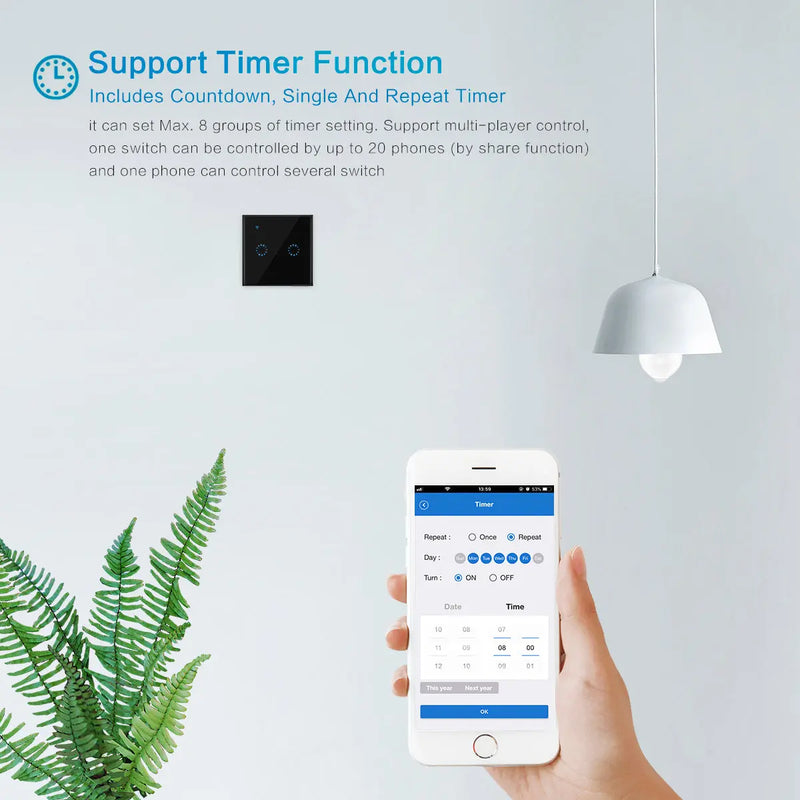 86 Type Smart Home Touch Switch EU Standard - Puck's