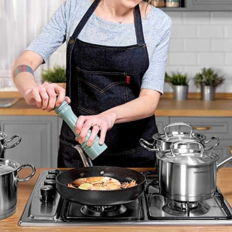 Proline 4.5 Quart Stainless Steel Low Casserole Saute Pot Stockpot with Lid and Handles Silver A1170 - Puck's