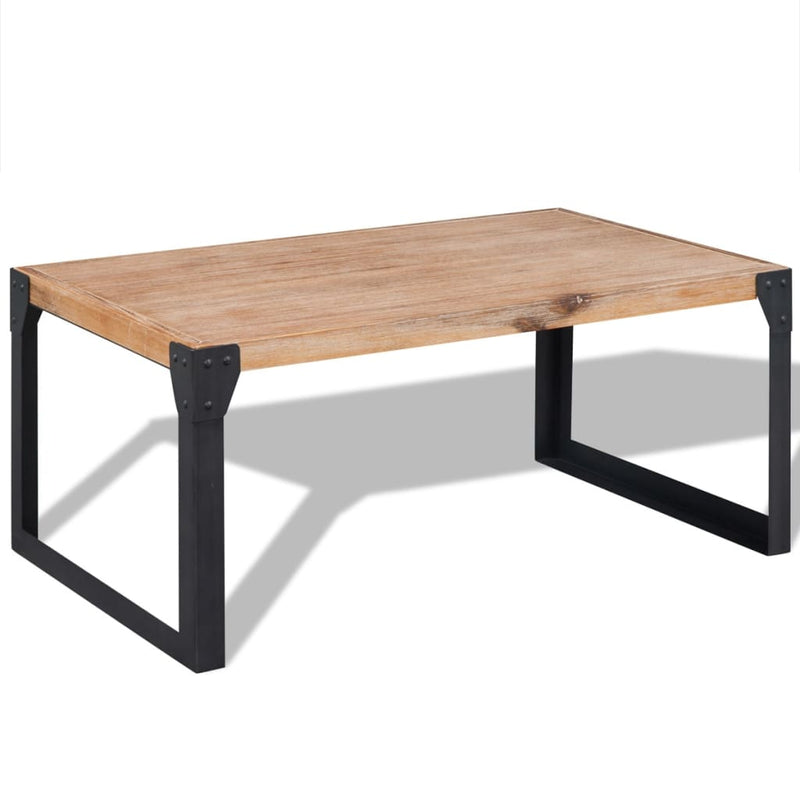 vidaXL Coffee Table Solid Acacia Wood 39.4"x23.6"x17.7"-0