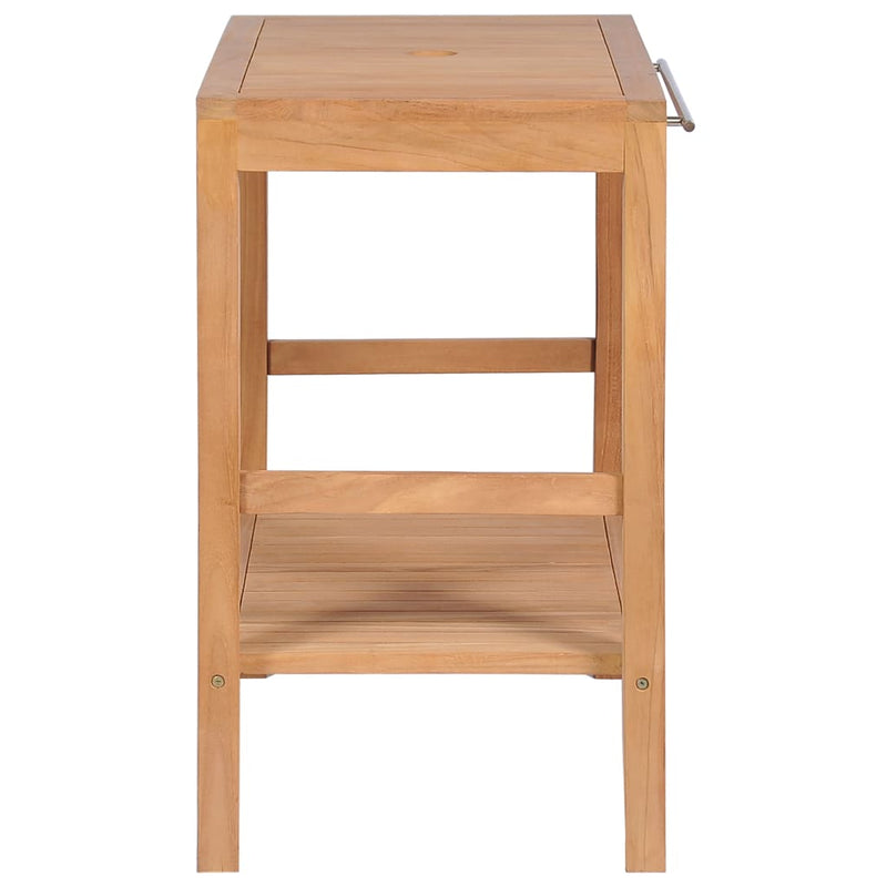 vidaXL Bathroom Vanity Cabinet Solid Teak 29.1"x17.7"x29.5"-3