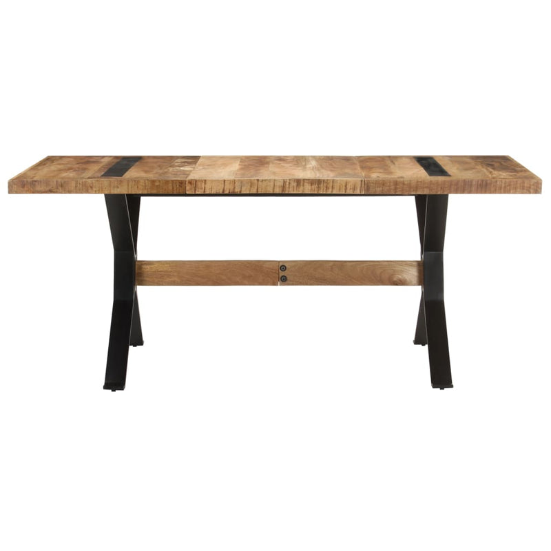vidaXL Dining Table 70.9"x35.4"x29.9" Rough Mango Wood-1