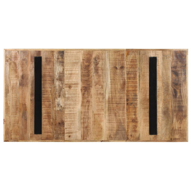 vidaXL Dining Table 70.9"x35.4"x29.9" Rough Mango Wood-3