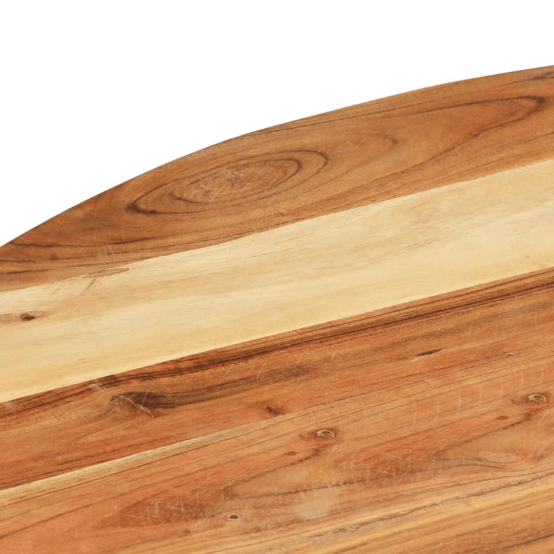 vidaXL Side Table 26.8"x26.8"x22" Solid Acacia Wood-4