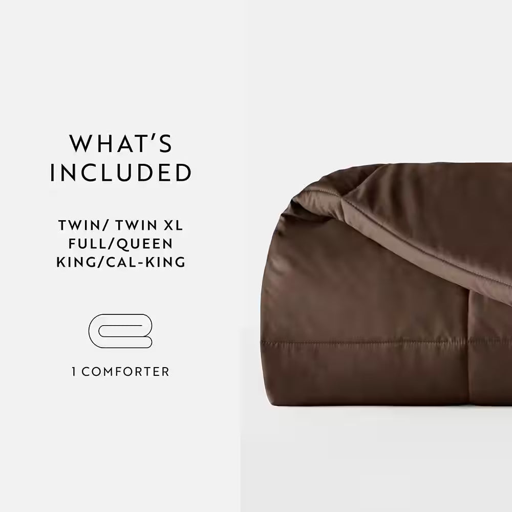 Performance Chocolate Solid King Comforter