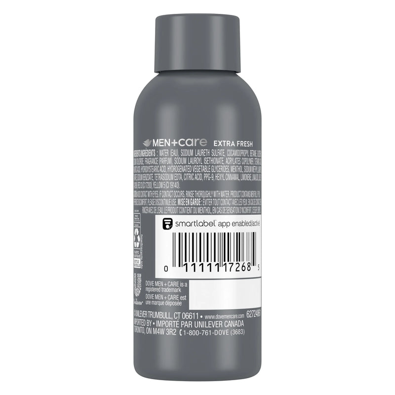 (3 Pack) Dove Verfrissende & Voedende Body Wash voor Mannen Extra Fris, 3 Oz