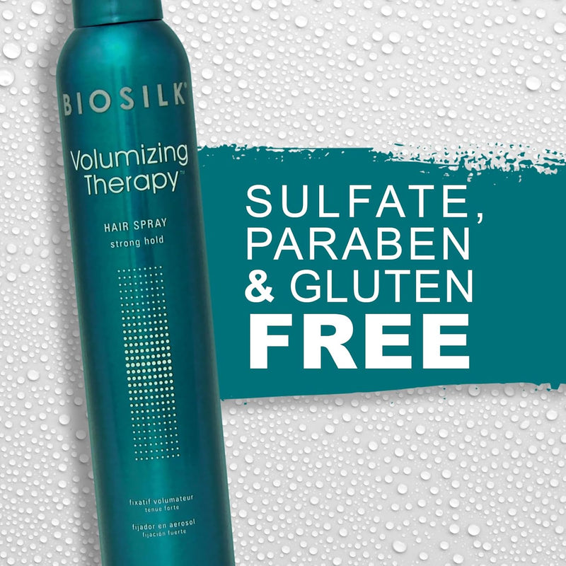Volumizing Therapy Strong Hold Hair Spray, Provides Extra Volume, Strength & Shine, Helps Styles Last, Sulfate, Paraben & Cruelty-Free, 10 Oz - Puck's