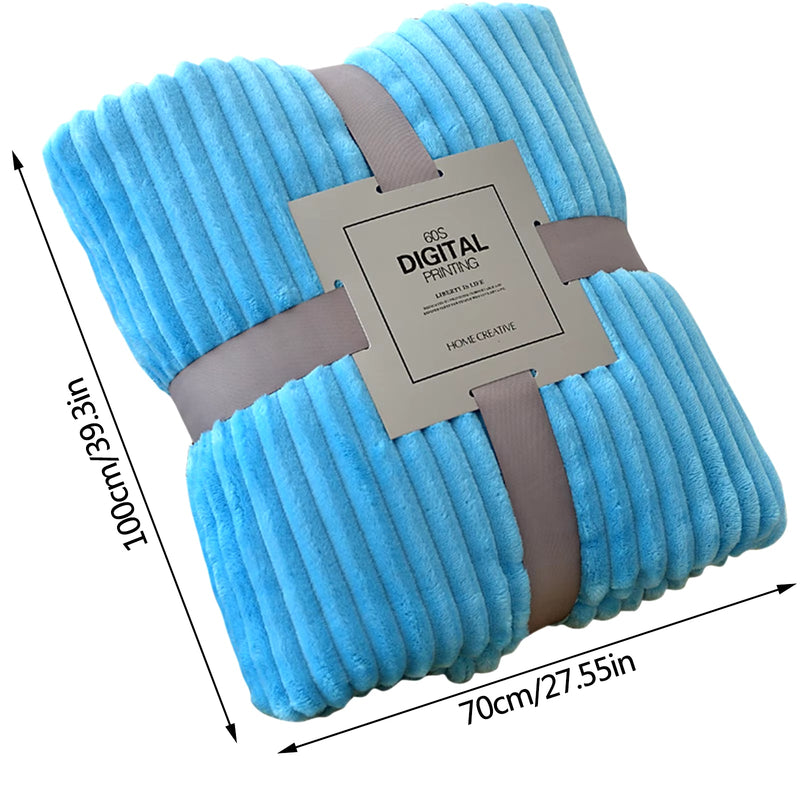Warm Soft Flannel Bedspread Hugging Blanket Suitable for Sofa Bed Coral Fluffy Blankets Home Textile Sofa Throw Blanket 100X70Cm - Puck's