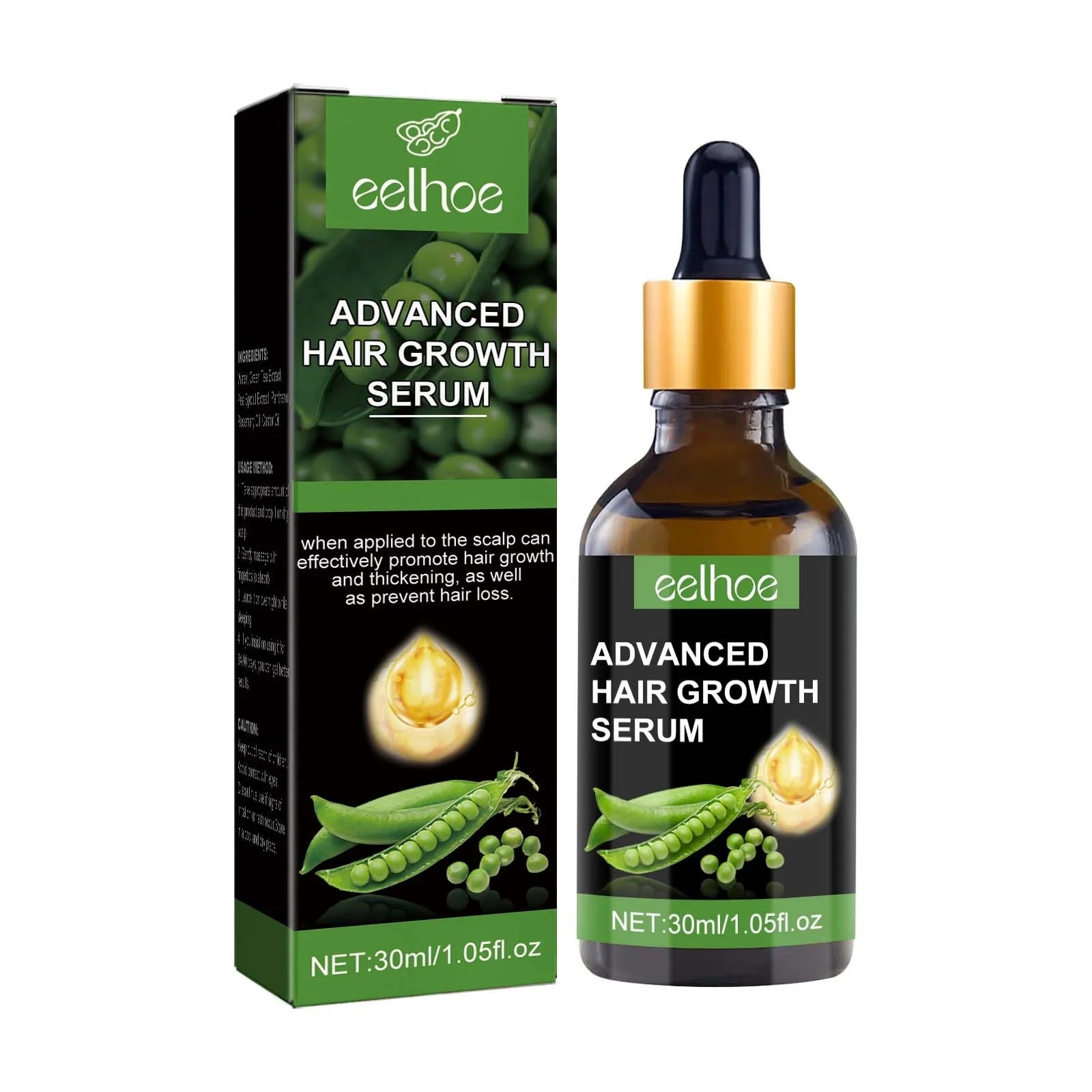 Biotin Hair Growth Serum,Advanced Hair Growth Serum,Hair Growth Serum Promotes Hair Growth, Moisturizes, Strengthens Hair and Nourishes the Scalp for Both Men and Women 30Ml - Puck's