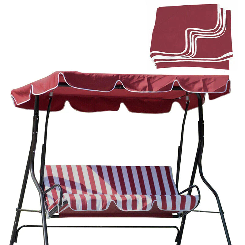 77"X43" Patio Outdoor Garden Swing 300D Canopy Replacement Porch Top Cover Seat - Puck's