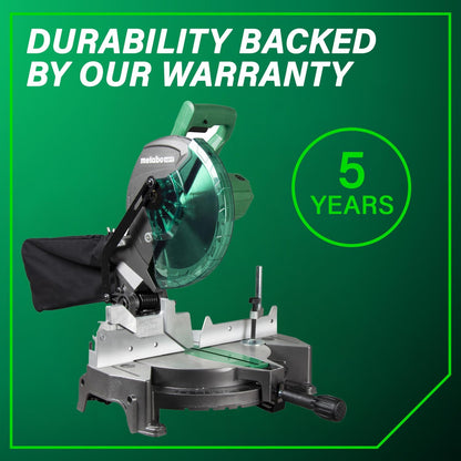 10-Inch Compound Miter Saw, 15-Amp Power Saw with Large 10-Inch Table, Precision Miter Angles, Single Bevel 0-45°, 24T TCT Blade, Positive Stops, Lightweight Design, C10FCGS - Puck's