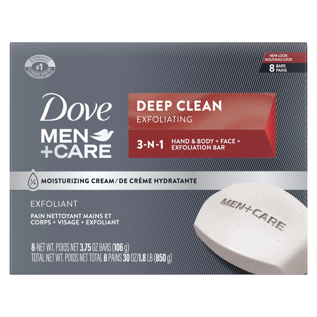 (4 Pack)  Men'S Bar Soap Deep Clean, 3.75 Oz, 8 Bars - Puck's
