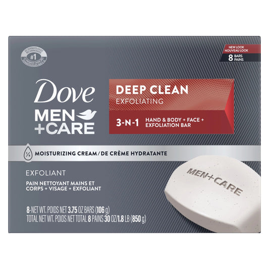 (4 Pack)  Men'S Bar Soap Deep Clean, 3.75 Oz, 8 Bars - Puck's Puck's