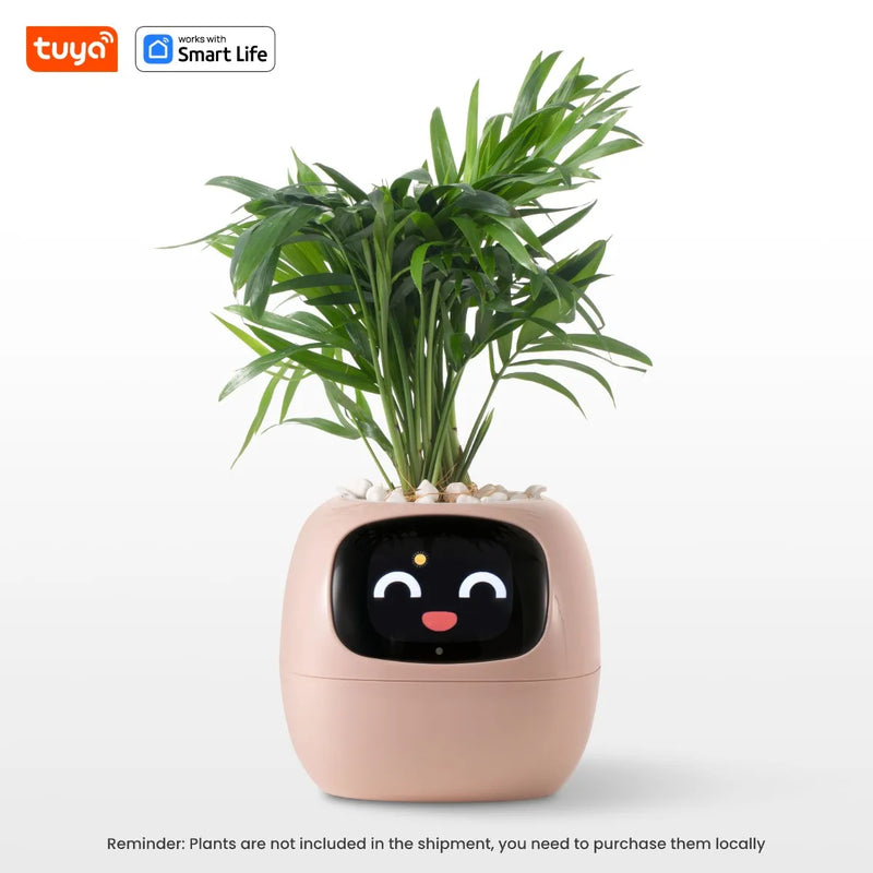 Tuya Ivy Smart Planter,Endless Fun over 49 Rich Expressions,7 Smart Sensors,Ai Chips Make Raising Plants Easy and Fun - Puck's