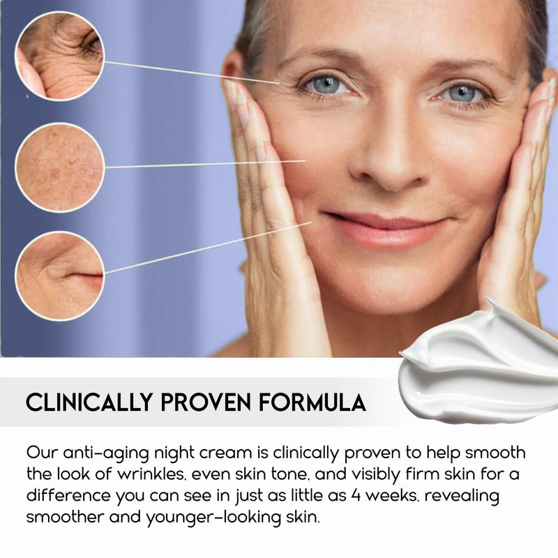 Night Cream for Women anti Aging Retinol Night Cream for Face Wrinkle Cream - Puck's