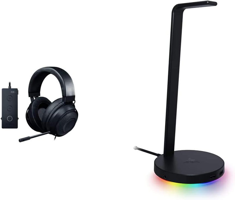 Kraken Ultimate RGB USB Gaming Headset + Base Station V2 Chroma Bundle: Classic Black
