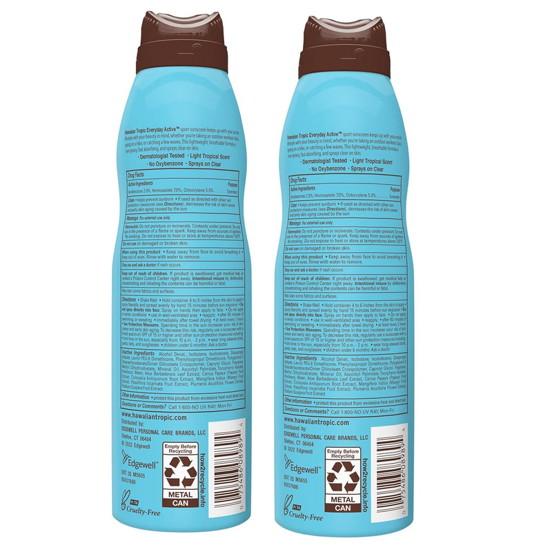 Everyday Active Clear Spray Sunscreen SPF 30, 6Oz Twin Pack |  Sunblock, Oxybenzone Free, Spray on Sunscreen - Puck's