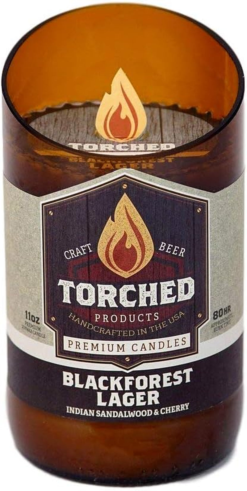 Beer Scented Candles | Natural Soy Wax Candle | Blackforest Lager Scent 11 Oz | Makes a Great Gift for Men, Beer Lovers, and Collectors | Bar Man-Cave Decor and Accessories - Puck's