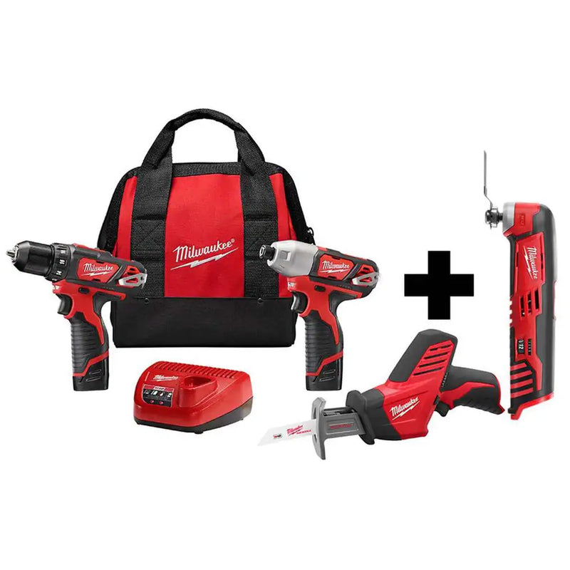 M12 12V Lithium-Ion Cordless Combo Kit (3-Tool) with M12 Multi-Tool - Puck's