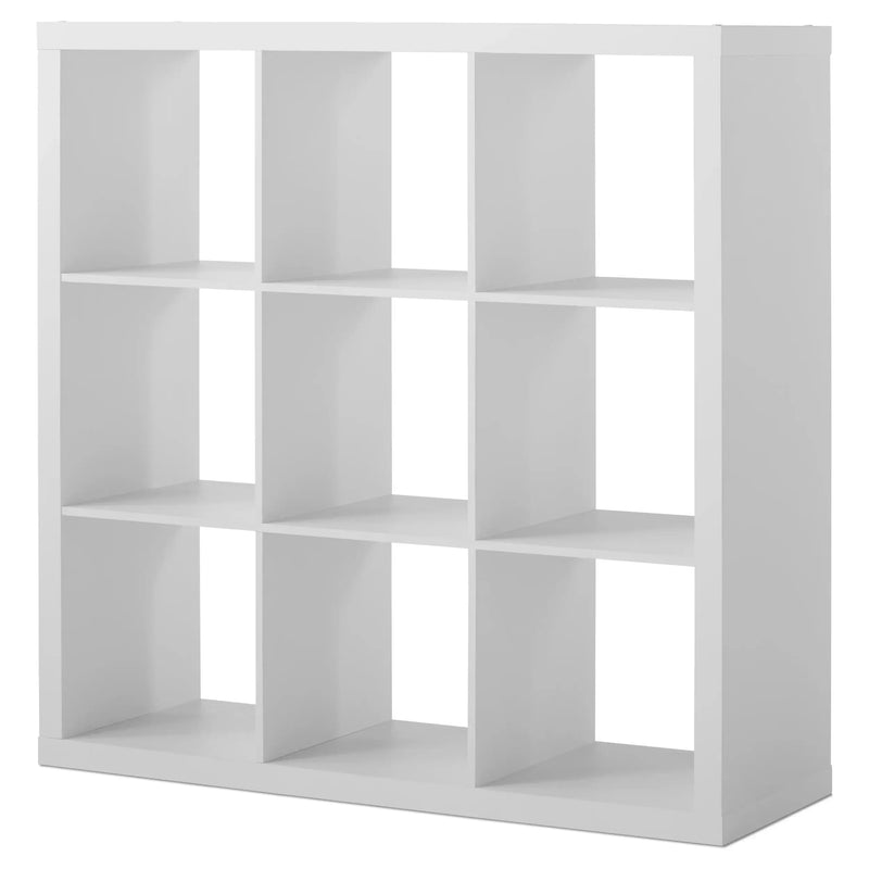 9-Cube Storage Organizer, White Texture - Puck's