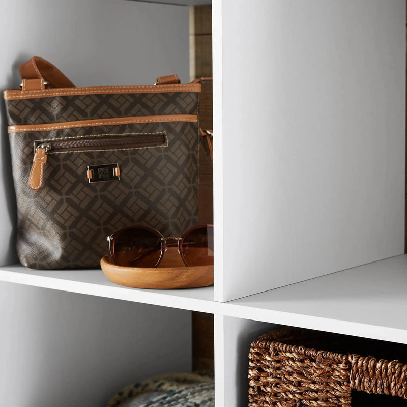9-Cube Storage Organizer, White Texture - Puck's