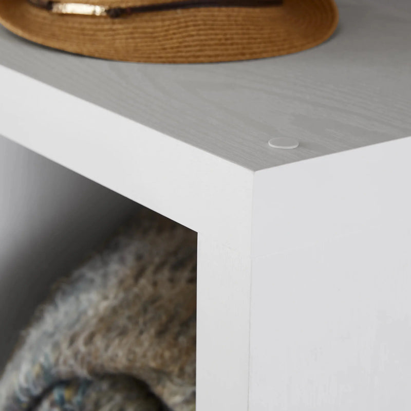 9-Cube Storage Organizer, White Texture - Puck's