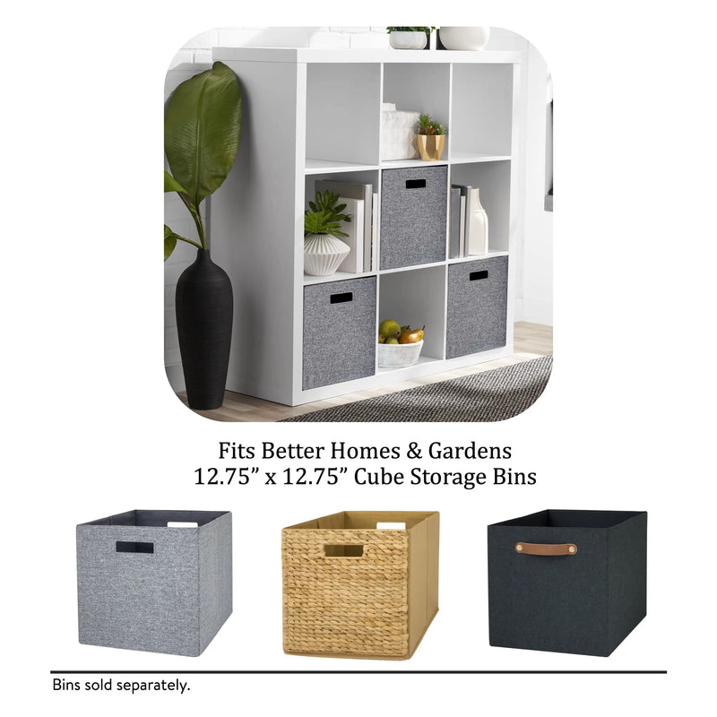 9-Cube Storage Organizer, White Texture - Puck's