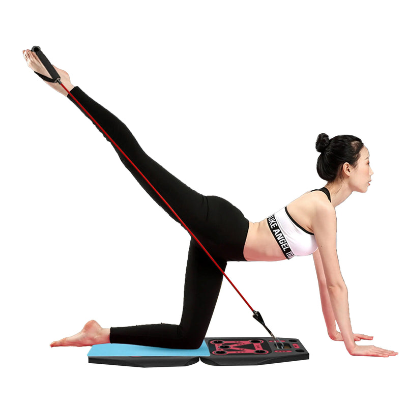 9 in 1 Push Up Rack Board System Fitness Workout Train Gym Exercise - Puck's