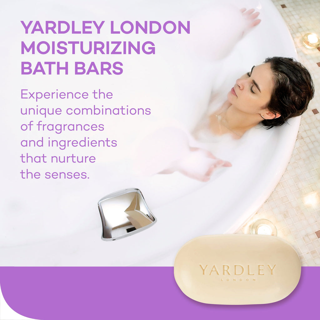(Pack of 3)  English Lavender Nourishing Bath Bar, 4.0 Oz Bar - Puck's