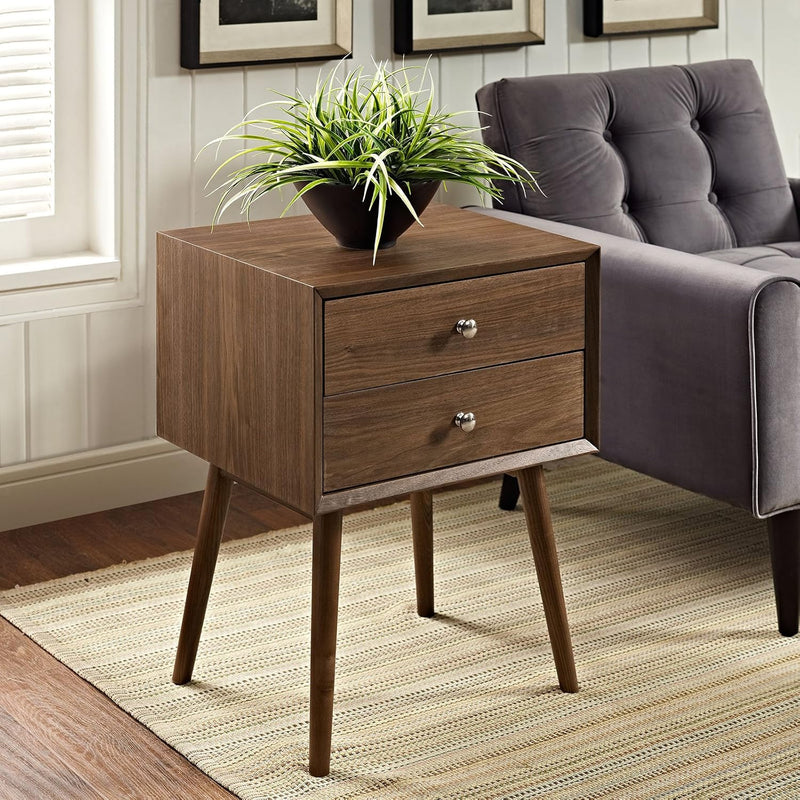Dispatch Nightstand, Walnut, Twin - Puck's