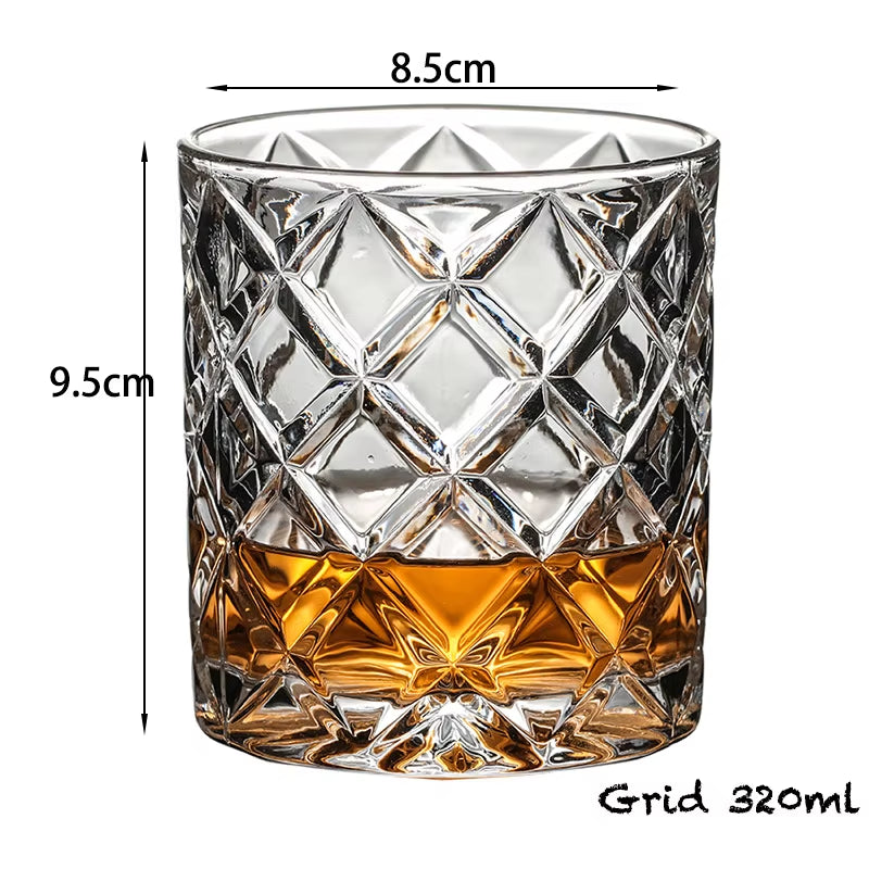 Whiskey Glasses,Scotch Glasses,Old Fashioned Whiskey Glasses/Perfect Gift for Scotch Lovers/Style Glassware for Bourbon/Rum - Puck's