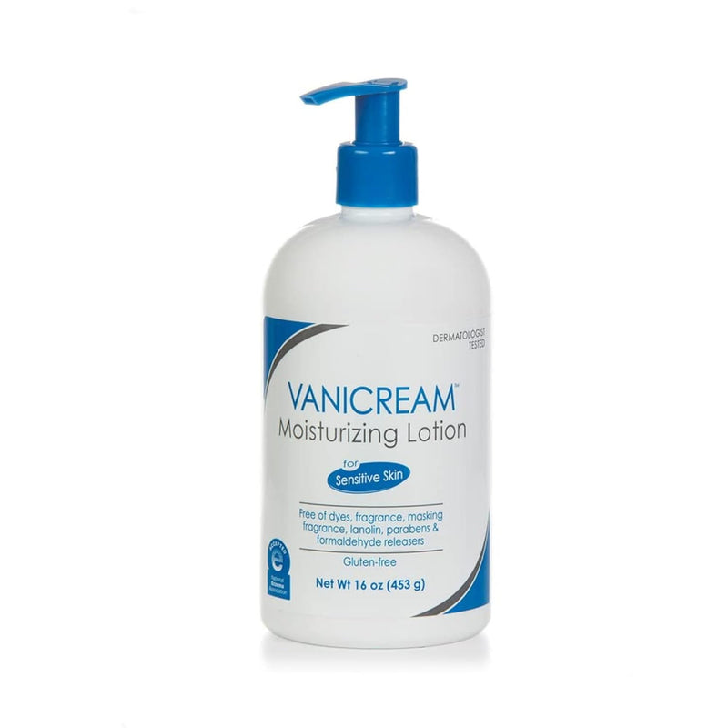 Moisturizing Lotion with Pump | Fragrance and Gluten Free | for Sensitive Skin | 16 Ounce (Pack of 1) - Puck's