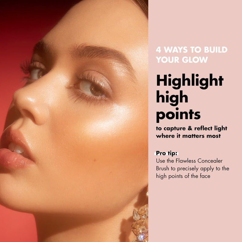 Halo Glow Liquid Filter, Complexion Booster for a Glowing, Soft-Focus Look, Infused with Hyaluronic Acid, Vegan & Cruelty-Free, 2 Fair/Light - Puck's