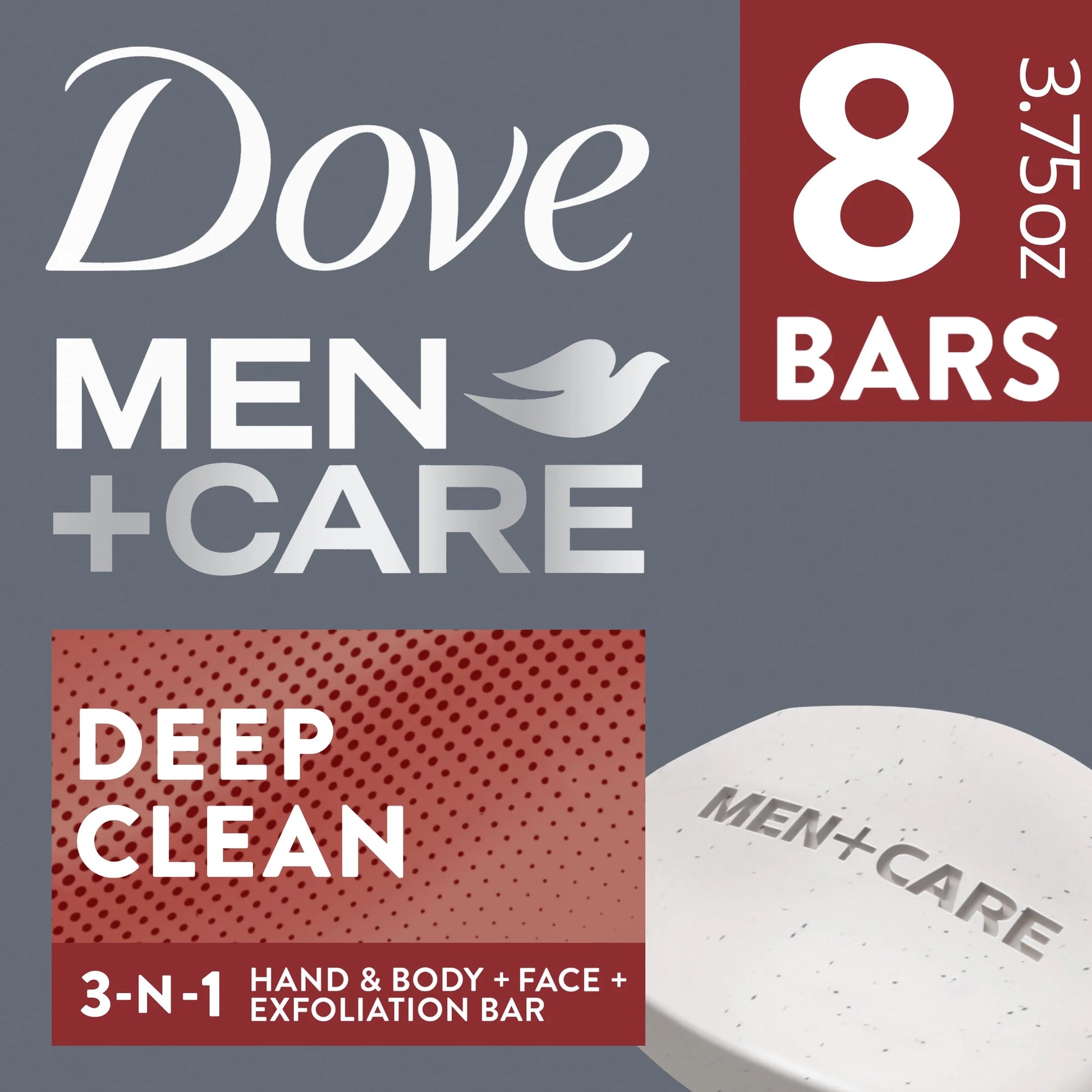(4 Pack)  Men'S Bar Soap Deep Clean, 3.75 Oz, 8 Bars - Puck's