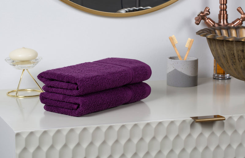 8 Pack Towel Set - 2 Bathroom Towels, 2 Hand Towels, 4 Wash Cloths Bathroom Set - Plush & Absorbent 100% Ring Spun Cotton Bath Sets - Bath Towels, Hand Towels, Washcloths Bathroom Sets