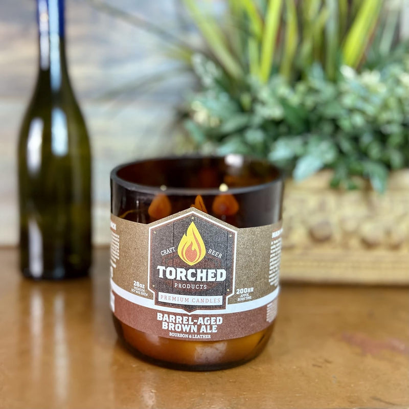 Beer Scented Candles | Natural Soy Wax Candle | Lavender IPA Scent 28 Oz | Makes a Great Gift for Men, Beer Lovers, and Collectors | Bar Man-Cave Decor and Accessories - Puck's