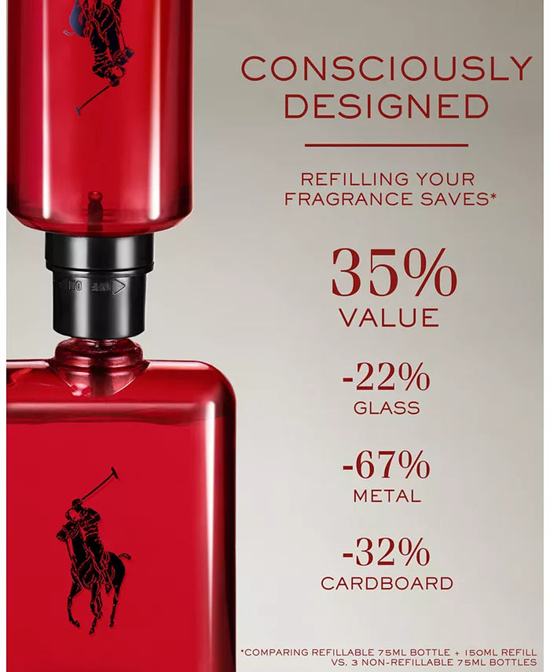 Polo Red Eau De Toilette Spray, 6.7 Oz - Puck's