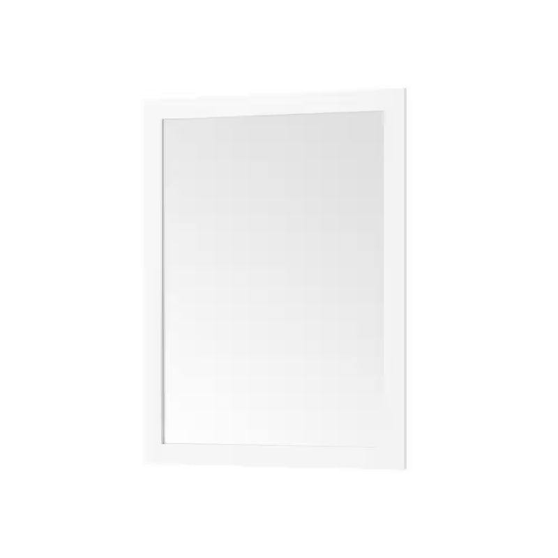 Mayfield 28 In. W X 36 In. H Rectangular Framed Wall Bathroom Vanity Mirror in White - Puck's