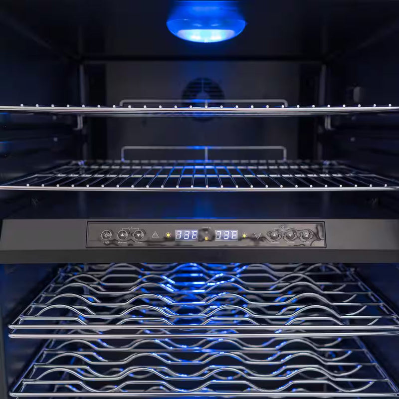 44 Bottle Dual Zone Wine Cooler in Stainless Steel - Puck's