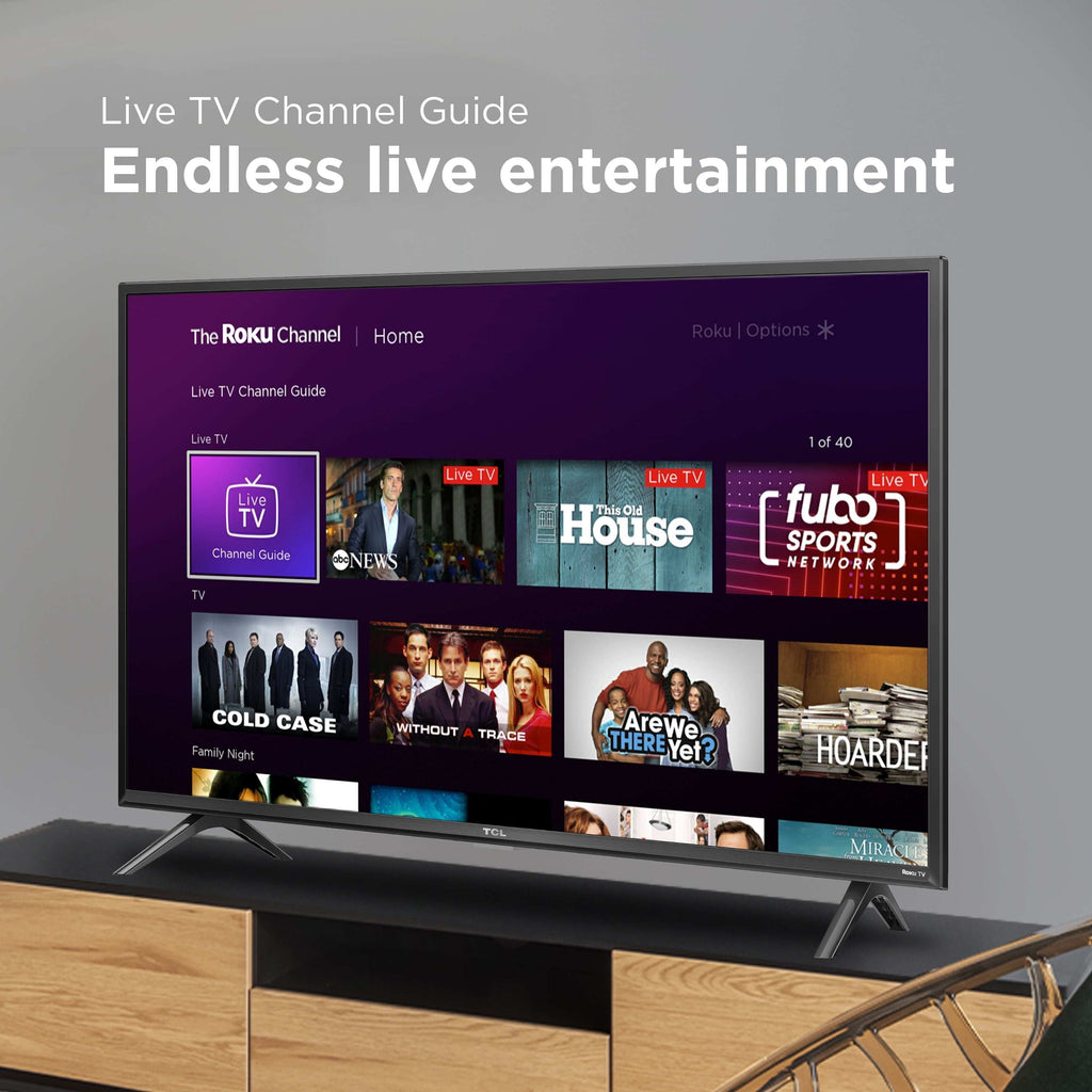 32” Class S3 (32S357) Full HD 1080P LED Smart TV with Roku TV - Puck's
