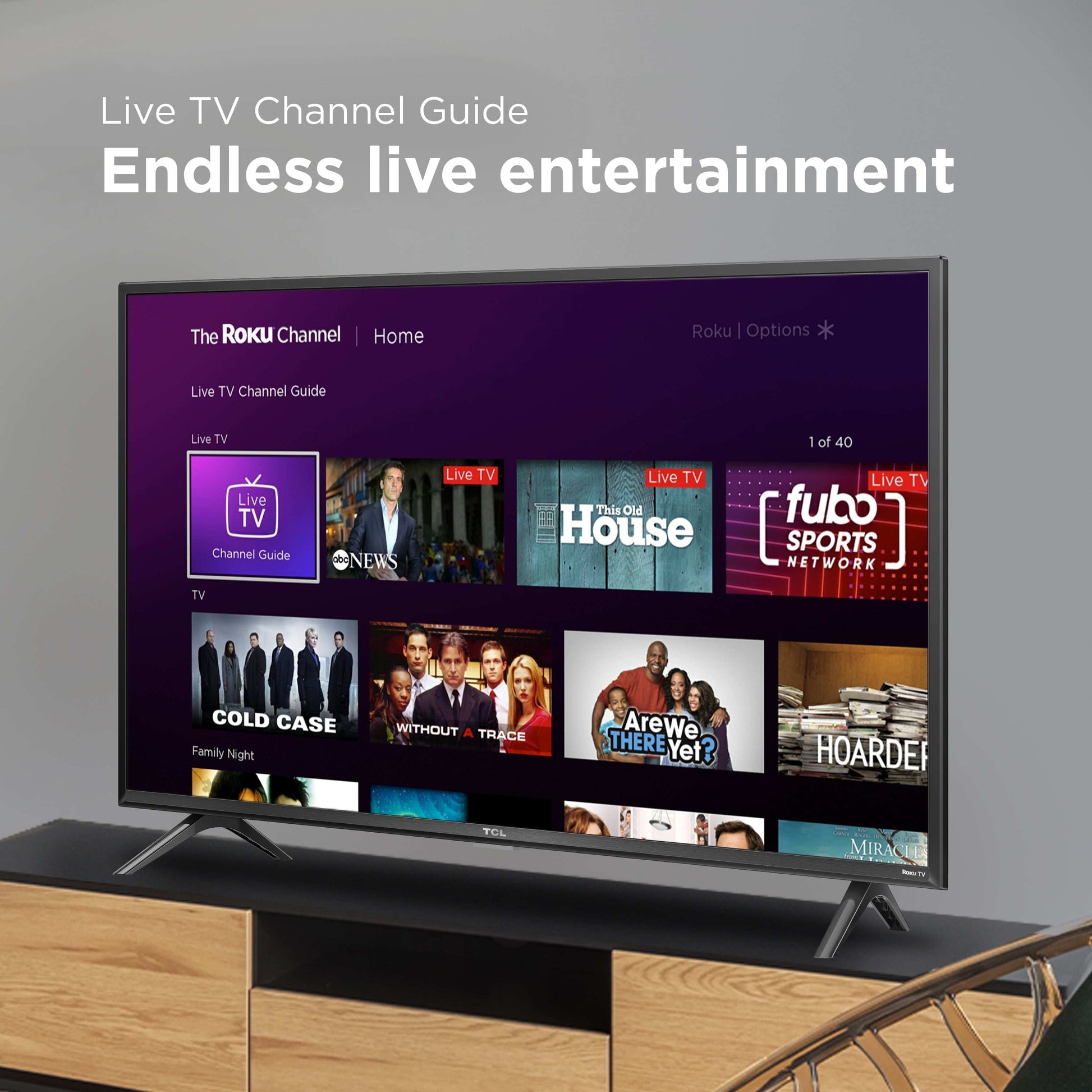 32” Class S3 (32S357) Full HD 1080P LED Smart TV with Roku TV - Puck's